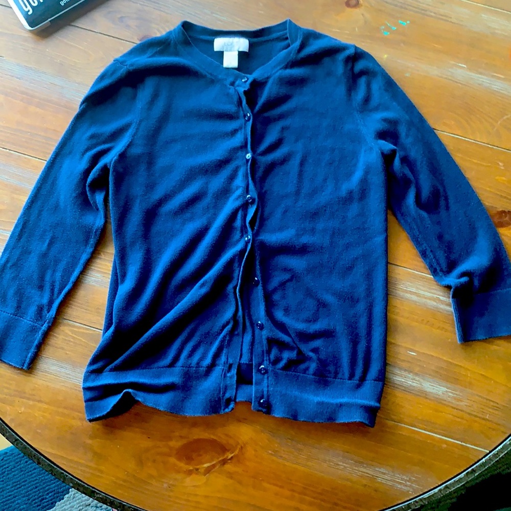 Navy blue cardigan from Loft size small